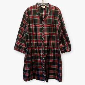 Tuckernuck Highland Tartan Royal Shirt Dress Sz XXL